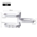 Rotating No-Drill Storage Rack for Bathroom & Kitchen